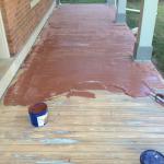 porch - sand fill and trowl